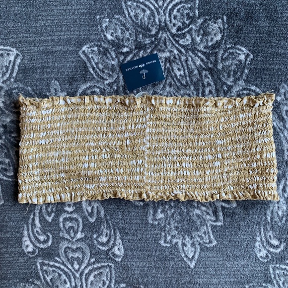 Brandy Melville Gingham Kessy Smocked Tube Top - Picture 4 of 5